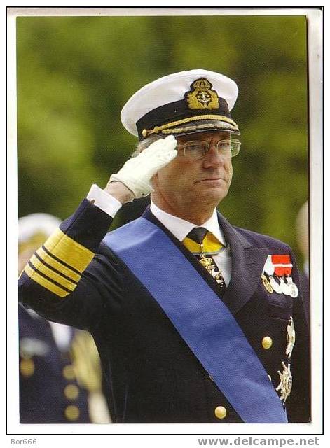 GOOD POSTCARD - KING Of SWEDEN - CARL XVI GUSTAV - Royal Families