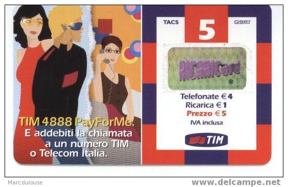 Italia. Italy. E Addebiti La Chiamata A Un Numero TIM O Telecom Italia. RICARDICard. - Öff. Sonderausgaben