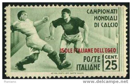 PIA - EGEO - 1934 - Sport - Campionati Mondiali Di Calcio  - (Sas 76) - Egeo