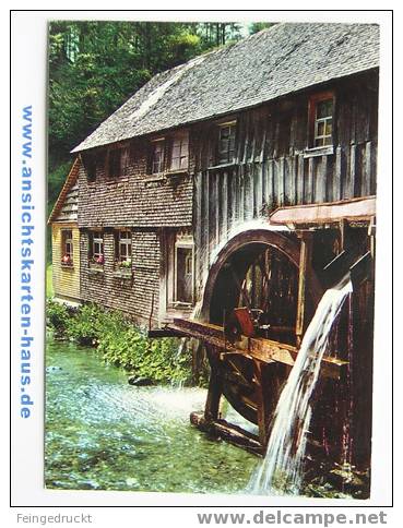 D 3964 - Mühle Im Schwarzwald - CAk, Gelaufen - Wassermühlen