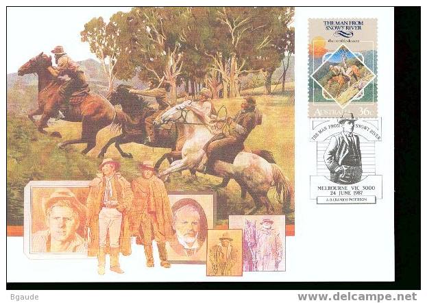 AUTRALIE Carte Maximum Num.yvert 1009 FOLKLORE AUSTRALIEN - Cartes-Maximum (CM)