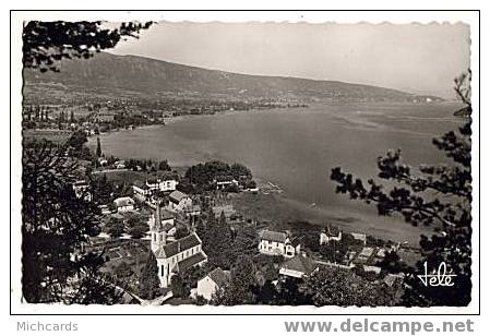 CPSM 74 DUINGT- Vue Generale Et Le Lac D Annecy - Duingt