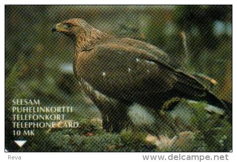 FINLAND 10 MK EAGLE BIRD BIRDS 2000 ONLY !! SAVONLINNAN REGION ONLY USED ED12/98 READ DESCRIPTION !! - Finland