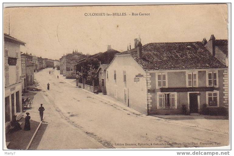 COLOMBEY Les BELLES Rue Carnot 1911 - Colombey Les Belles