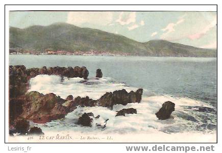 CPA - LE CAP MARTIN - 416 - LES ROCHERS - L. L. - Roquebrune-Cap-Martin