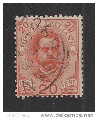 ITALIA Regno - 1891 - Valore Usato Da 20 C. Arancio Con Effigie Umberto I° In Tondo - In Buone Condizioni - DC0438. - Used