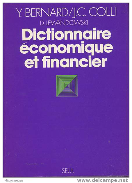 Dictionnaire économique Et Financier - Derecho
