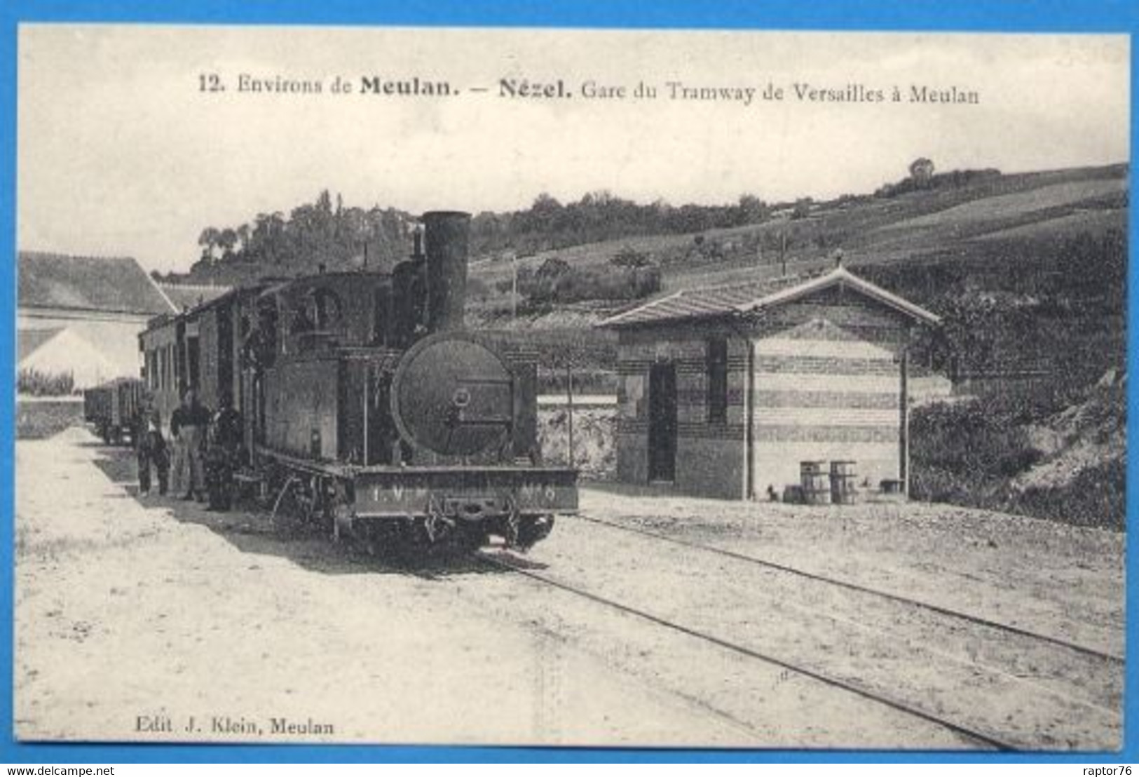 11) REPRODUCTION CPA  Neuve 78  Environs De Meulan NEZEL  La Gare Du Tramway De Versailles à Meulan - Meulan