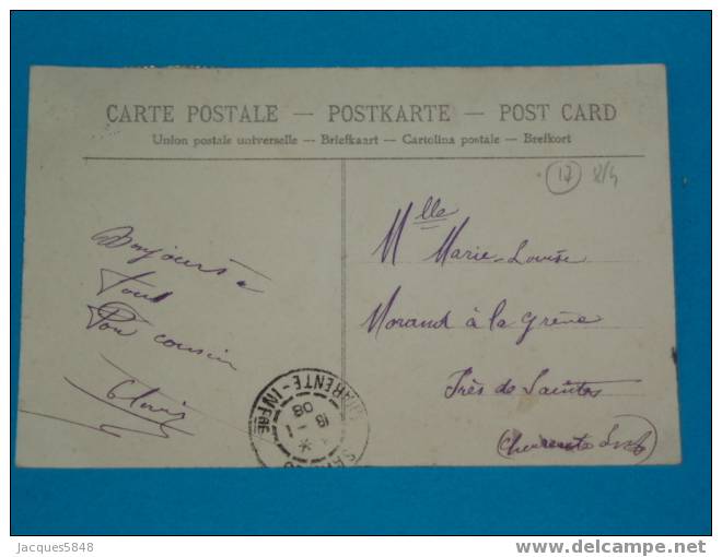 17) Montendre - La Tour Ronde  - 1908-  Edit  - Tres Rare Et Tres Belle Carte - Montendre