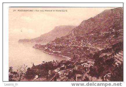 CPA - ROQUEBRUNE - VUE SUR MONACO ET MONTE CARLO - 211 - Roquebrune-Cap-Martin