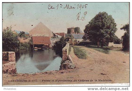 CHEVREUSE    FERME DU CHATEAU DE LA MADELEINE  1905 - Chevreuse