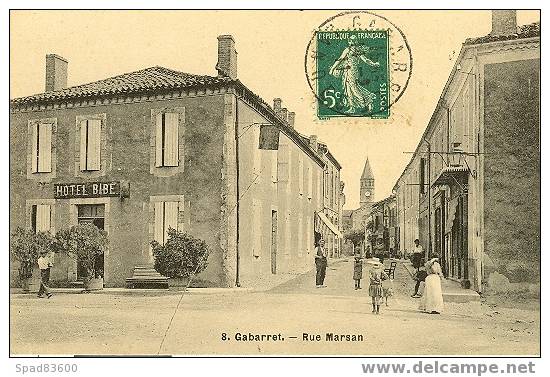 GABARRET  -  Rue Marsan - Gabarret