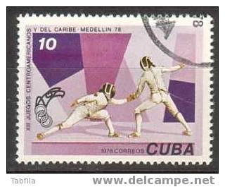 CUBA - 1976 - Escrime 1v Obl. - Fencing