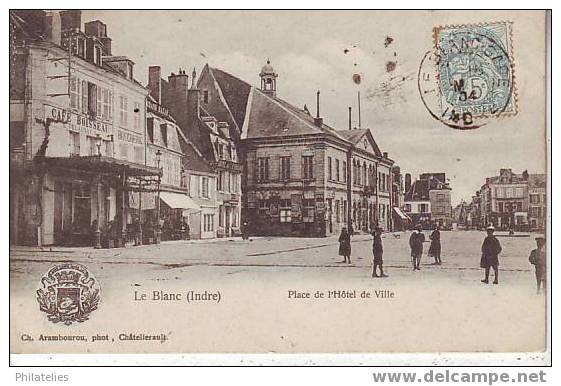 LE BLANC  PLACE DE LA MAIRIE 1904 - Le Blanc