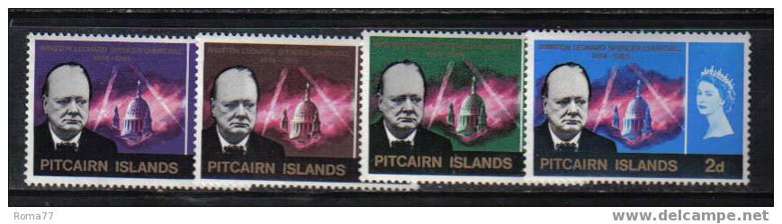 80 - PITCAIRN , Winston Churchill : N. 55/58  *** - Islas De Pitcairn