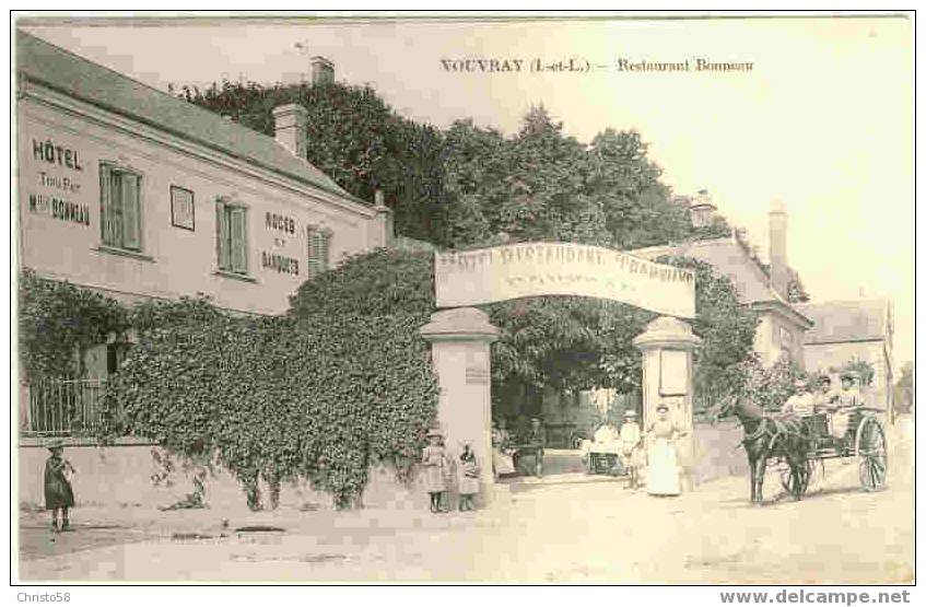 37  VOUVRAY   Restaurant BONNEAU   Animée - Vouvray