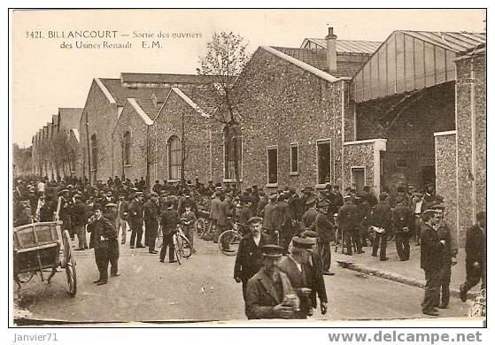 Billancourt. Sortie Des Ouvriers Des Usines Renault. - Industry