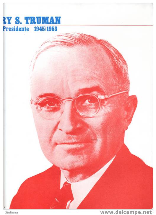 Stati Uniti - Presidenza Harry S. Truman - XXXIII Presidente  1945/53 - Ongebruikt