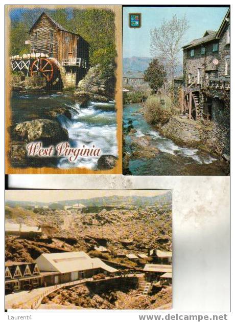 4 Carte De Moulin A Eau - 4 Watermill Postcards - Moulins à Eau