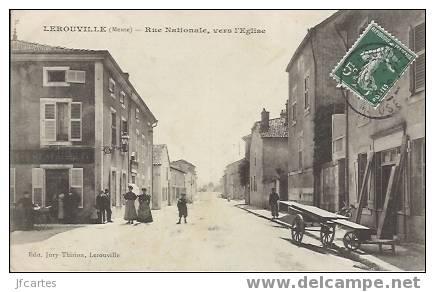 55 - LEROUVILLE - Rue Nationale, Vers L'Eglise - Lerouville