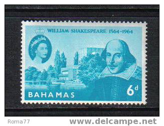 100 - BAHAMAS , William Shakespeare : N. 190  *** - 1859-1963 Colonie Britannique