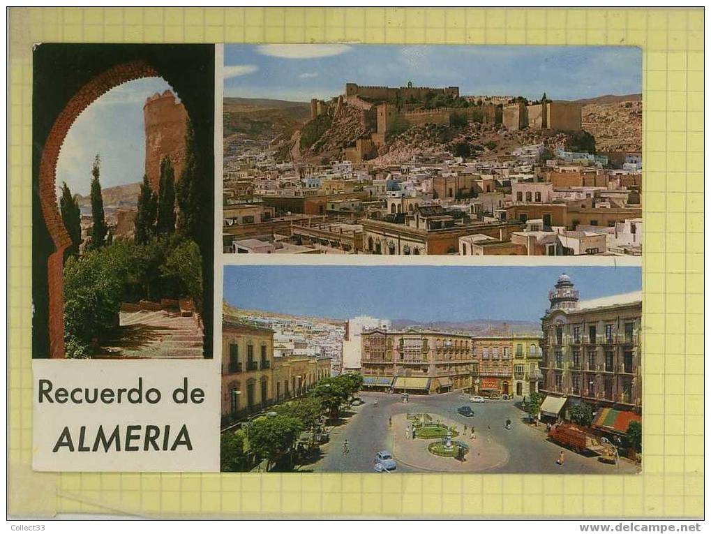 Espagne - Souvenir D'Almeria - CPM 1966, Voitures, Camion, Commerces - Ed Arribas N° 2030 - Almería