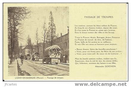 55 - LIGNY-en-BARROIS - Passage De Toupes - Texte De Alexandre GOICHON - Ligny En Barrois