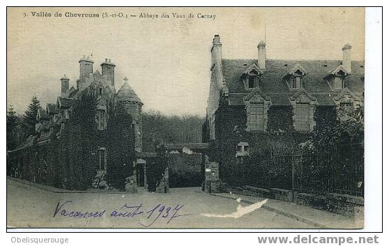 78 CHEVREUSE  ABBAUE DES VAUX DE CERNAY 1937  N° 9 - Chevreuse