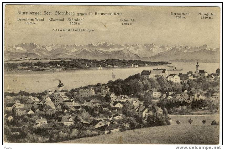 Starnberger See : Starnberg Gegen Die Karwendel-Kette. N° 311-136 (nein Gelaufen) - Starnberg