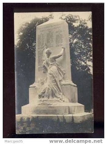 011214 Carte Photo Monument Aux Morts De Puiseaux Verticale Gros Plan Belle Carte - Puiseaux