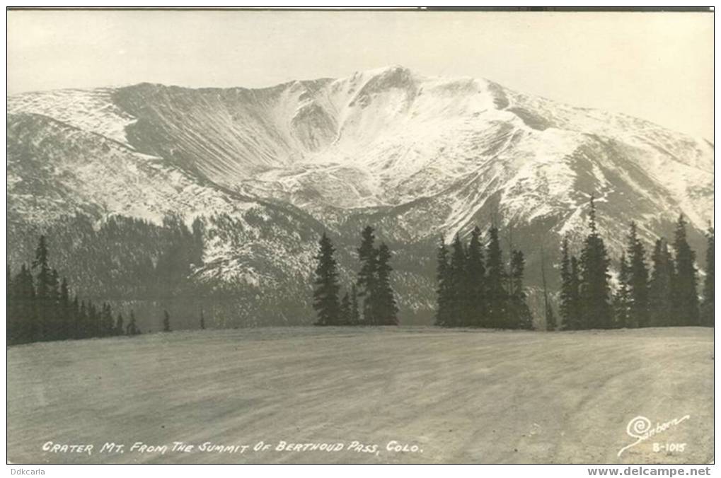 Crater MT. From The Summit Of Berthoud Pass - Rocky Mountains