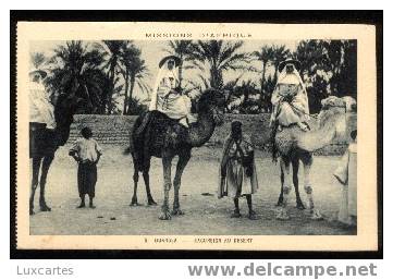 MISSIONS D'AFRIQUE.OUARGLA.EXCURSION AU DESERT. - Ouargla