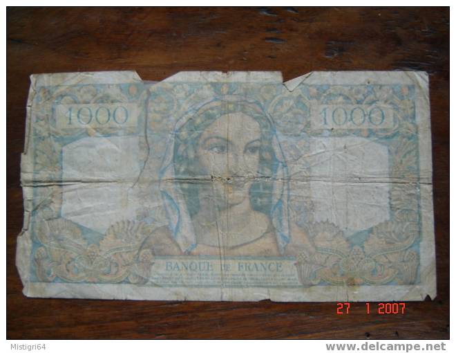 1000 FRANCS 1949 - 1 000 F 1945-1950 ''Minerve Et Hercule''