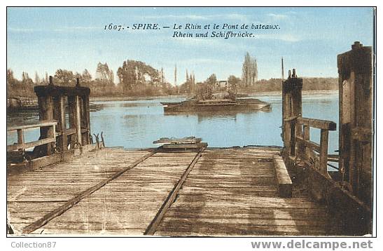 ALLEMAGNE - SPIRE - RHEIN UND SCHIFFBRUCKE - LE RHIN Et Le PONT De BATEAUX - - Speyer