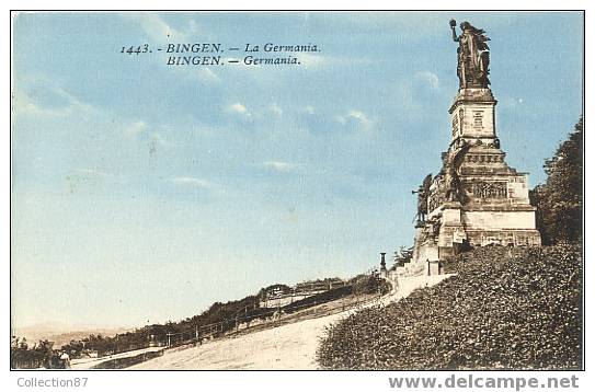 ALLEMAGNE - BINGEN - GERMANIA - Statue Monumentale Sur Le Niederwalddenkmal - - Bingen