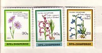 ALBANIA  1989 FLOWERS - MEDICINAL  Set Of 3 V.-MNH - Plantas Medicinales