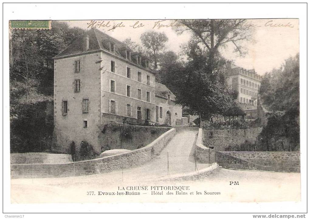 23 - EVAUX-les-BAINS - Hôtel Des Bains Et Les Sources - Evaux Les Bains