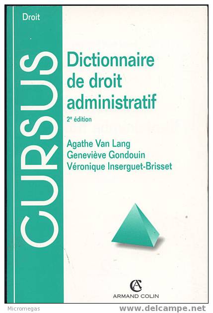 Dictionnaire De Droit Administratif - Diritto