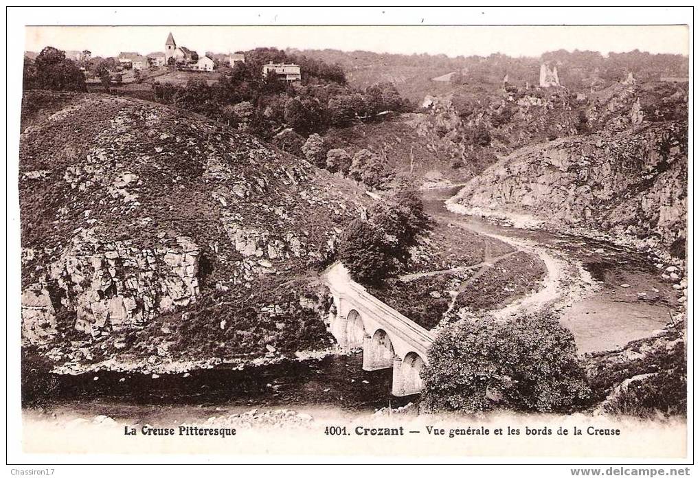 23 - CROZANT - Vue Générale Et Les Bords De La Creuse - Crozant