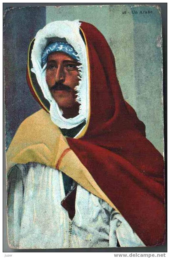 Algeria: Arab Man. Old And Vintage Postcard (1) - Männer