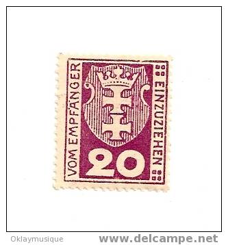 Danzig SERVICE N° 2 - Postage Due