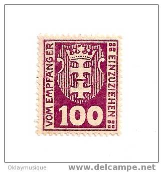 Danzig SERVICE N° 15 - Postage Due