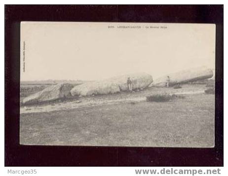 011318 Locmariaquer Le Menhir Brisé édit.villard N°2163 Animée Belle Carte Précurseur - Locmariaquer