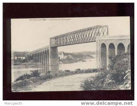 011325 La Trinité Sur Mer Le Pont De Kérispert édit.le Rouzic Beau Plan , Chemin De Fer Belle Carte - La Trinite Sur Mer