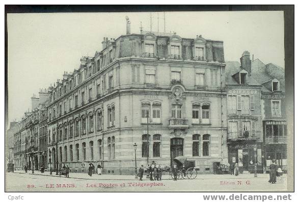 LE MANS : Les Postes Et Télégraphes,à Coté Le Coiffeur - Le Mans