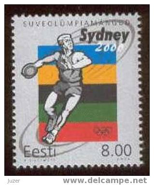 Estonia 2000. Olympic Games Sydney - Summer 2000: Sydney