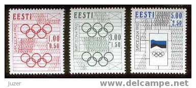 Estonia 1992. Olympic Games Barcelona - Sommer 1992: Barcelone