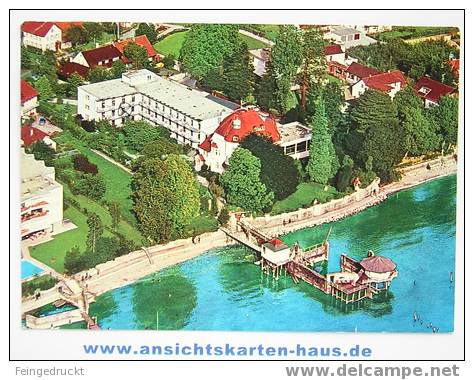 D 4020 - Wasserburg Am Bodensee, Sanatorium - CAk (Luftaufnahme), Gel. - Wasserburg A. Bodensee