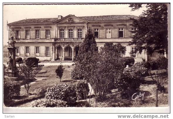 79 , MELLE , Hopital Hospice , Le Jardin , La Statue Jacques Bujault ( Cpsm ) - Melle