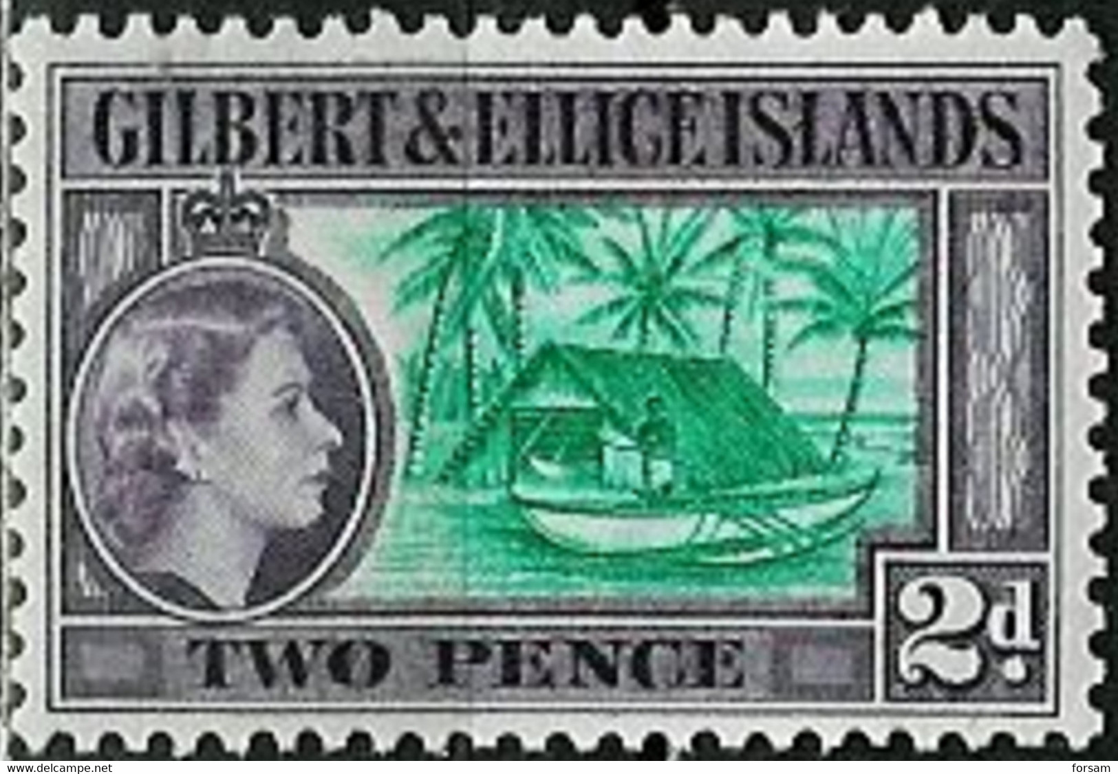 GILBERT & ELLICE ISLANDS..1956..Michel # 61...MLH. - Gilbert- Und Ellice-Inseln (...-1979)